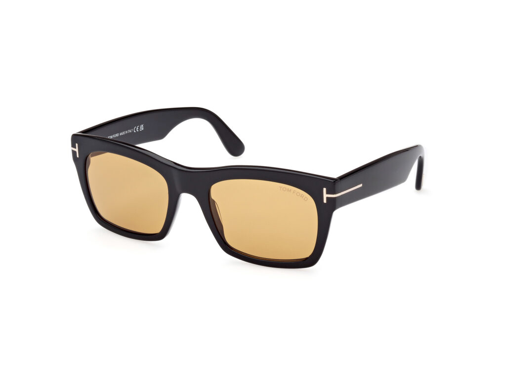 Occhiali da Sole TOM FORD FT1062 NICO-02-01E nero lucido / marrone