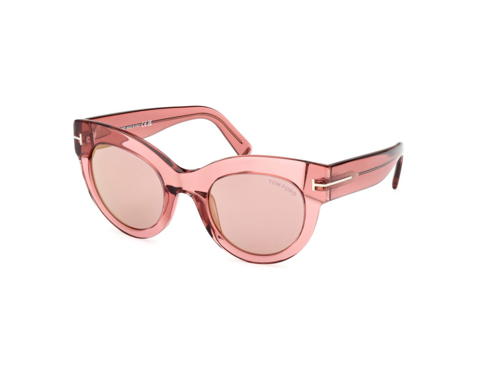 Occhiali da Sole TOM FORD FT1063 LUCILLA-72Z rosa luc / viola grad e/o specchiato