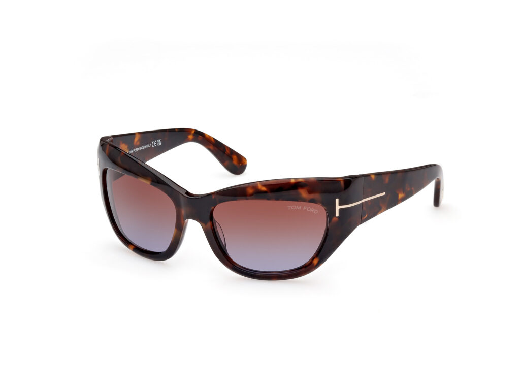 Occhiali da Sole TOM FORD FT1065 BRIANNA-52F avana scura / marrone grad