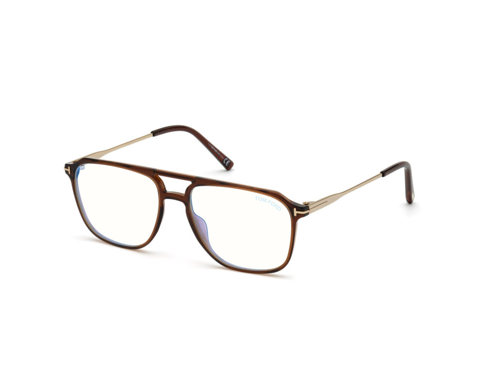 Occhiali TOM FORD FT5665-B-048 marrone scuro luc