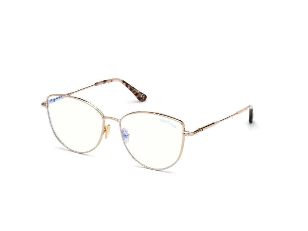 Occhiali TOM FORD FT5667-B-028 oro rosé lucido