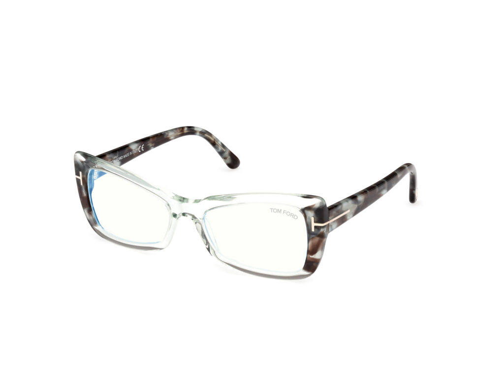 Occhiali TOM FORD FT5879-B-093 verde chiaro luc