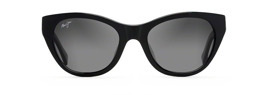 Occhiali da Sole polarizzati cat-eye CAPRI Maui Jim GS820-02N Black with Trans Dark Grey Temple