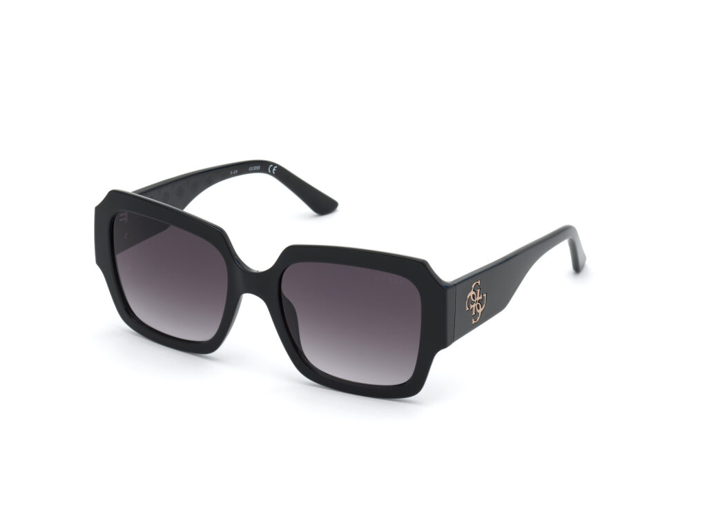 Occhiali da Sole Guess GU7681-01B nero lucido / fumo grad