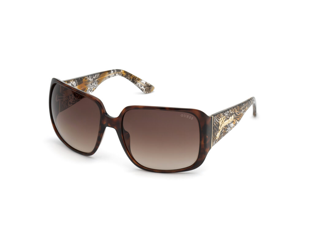 Occhiali da Sole Guess GU7682-52F avana scura / marrone grad