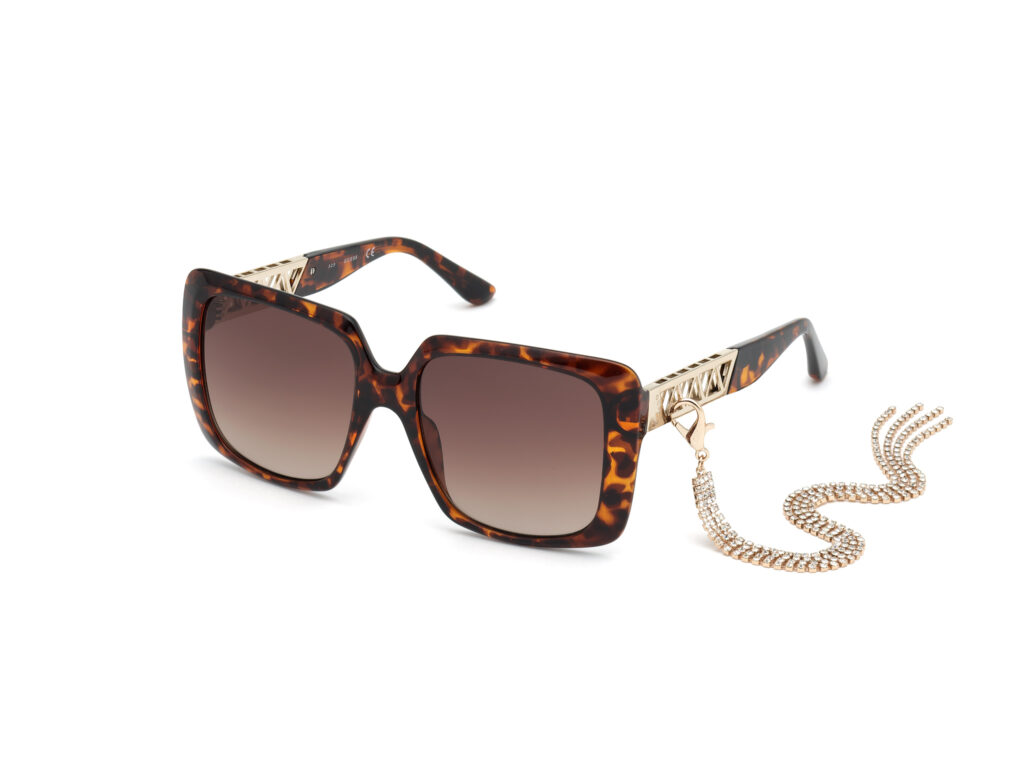 Occhiali da Sole Guess GU7689-52F avana scura / marrone grad