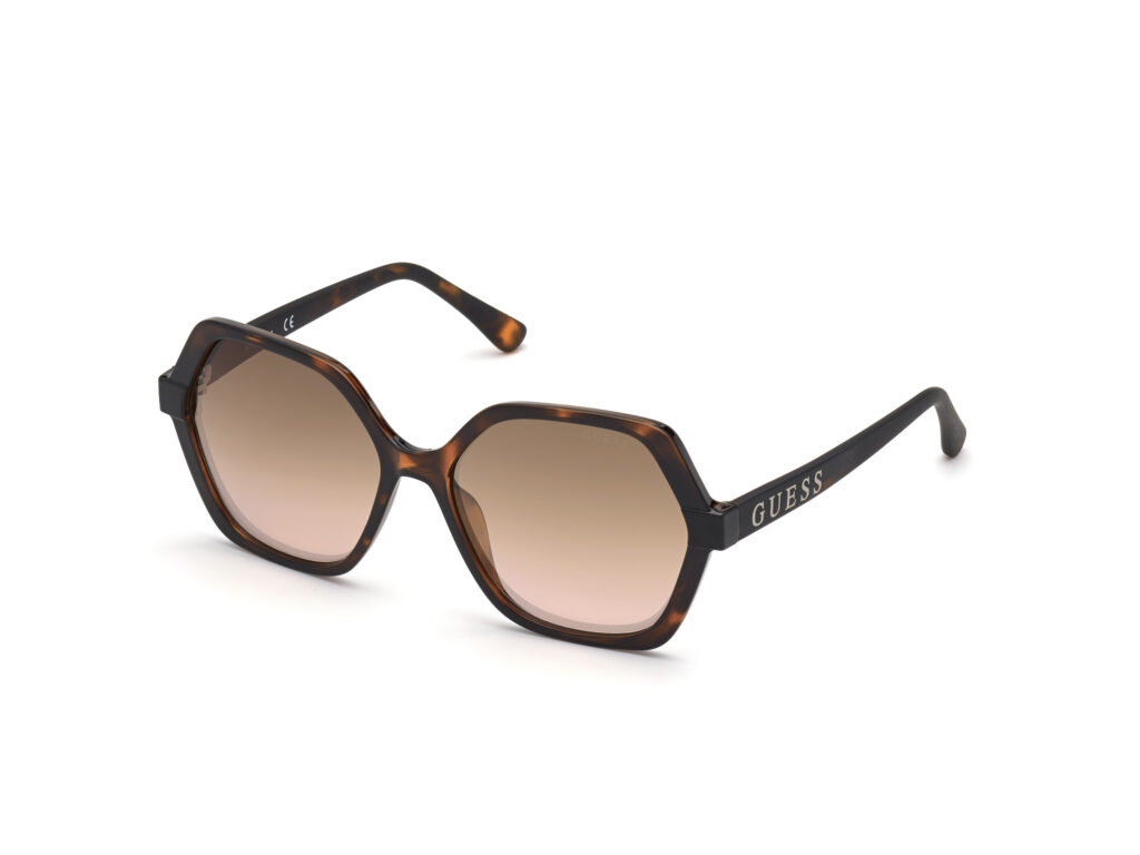 Occhiali da Sole Guess GU7698-52G avana scura / marrone specchiato