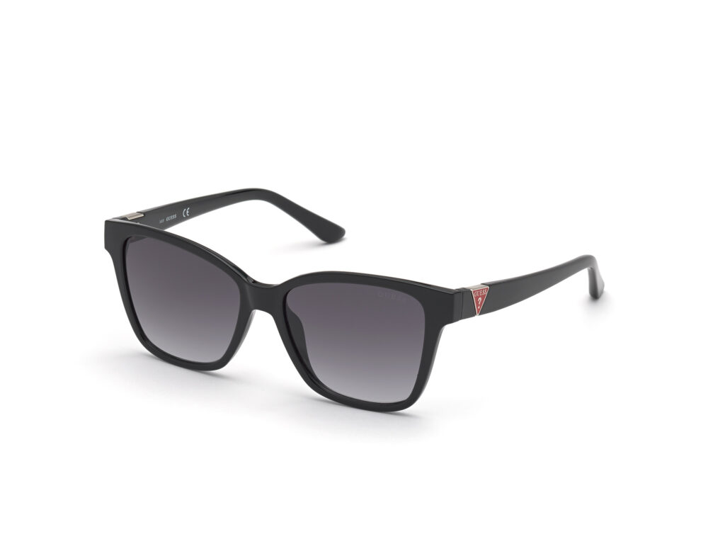 Occhiali da Sole Guess GU7776-01B nero lucido / fumo grad