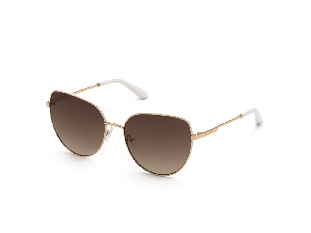 Occhiali da Sole Guess GU7784-28F oro rosé lucido / marrone grad