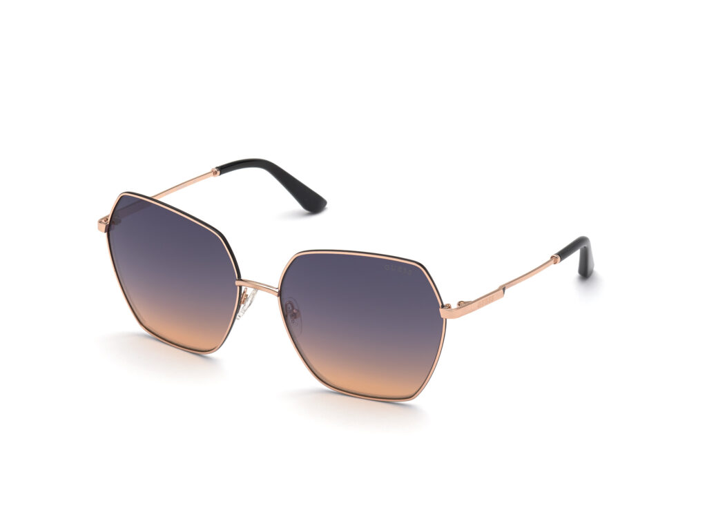 Occhiali da Sole Guess GU7785-28Z oro rosé lucido / specchiato