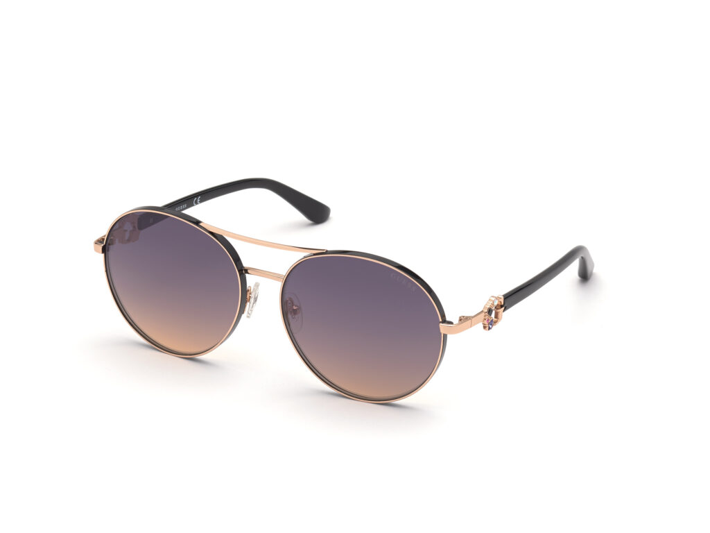 Occhiali da Sole Guess GU7791-S-28Z oro rosé lucido / specchiato