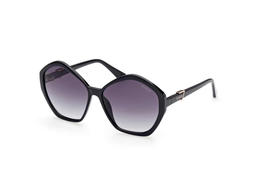 Occhiali da Sole Guess GU7813-01B nero lucido / fumo grad