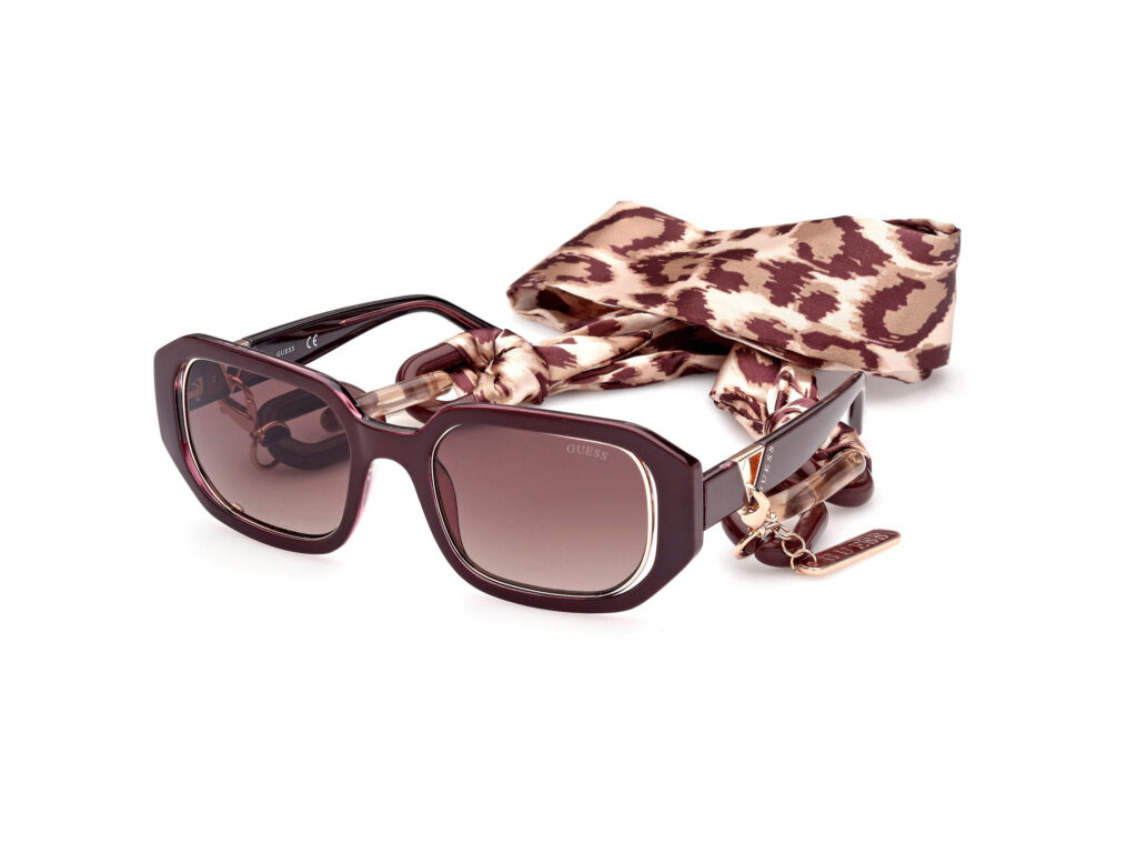 Occhiali da Sole Guess GU7817-69F bordeaux luc / marrone grad