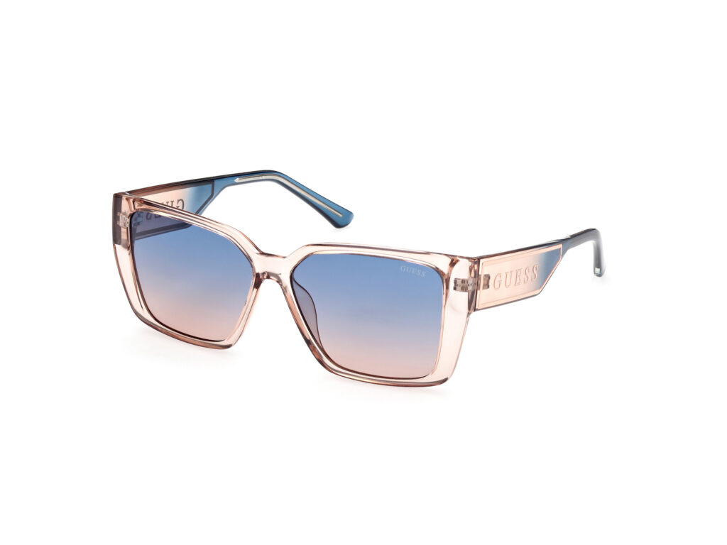 Occhiali da Sole Guess GU7818-57W beige luc / blu grad