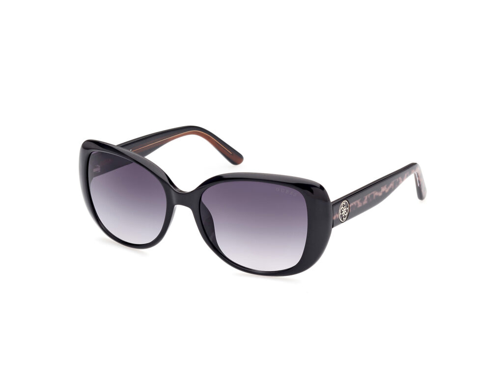 Occhiali da Sole Guess GU7822-01B nero lucido / fumo grad