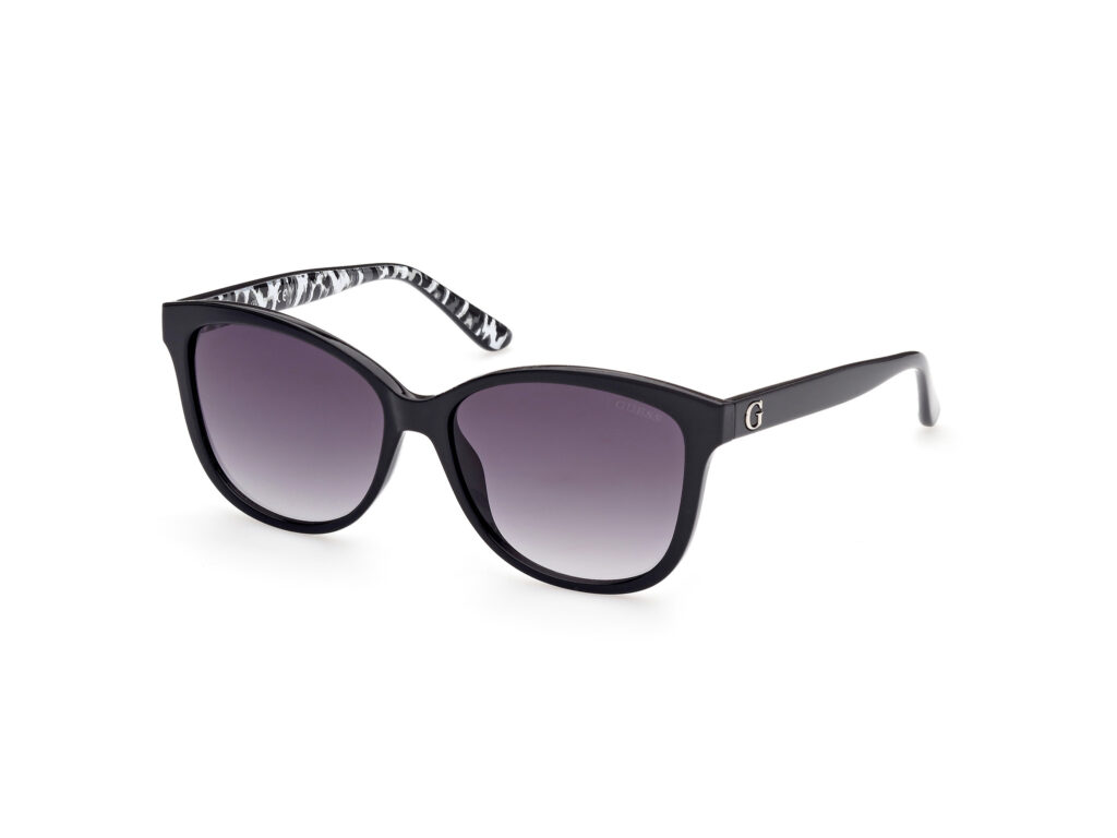 Occhiali da Sole Guess GU7828-01B nero lucido / fumo grad