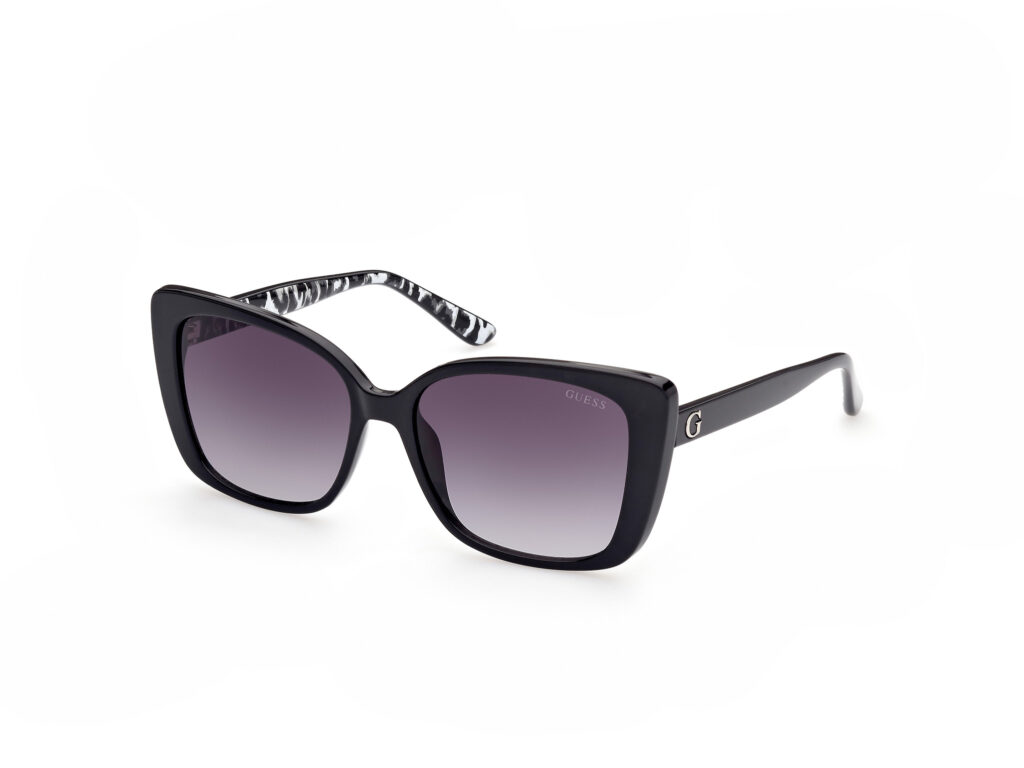 Occhiali da Sole Guess GU7829-01B nero lucido / fumo grad