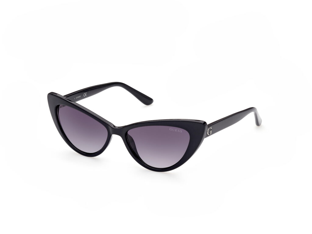 Occhiali da Sole Guess GU7830-01B nero lucido / fumo grad