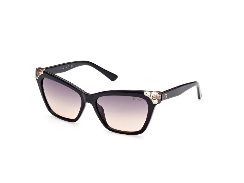 Occhiali da Sole Guess GU7840-01B nero lucido / fumo grad