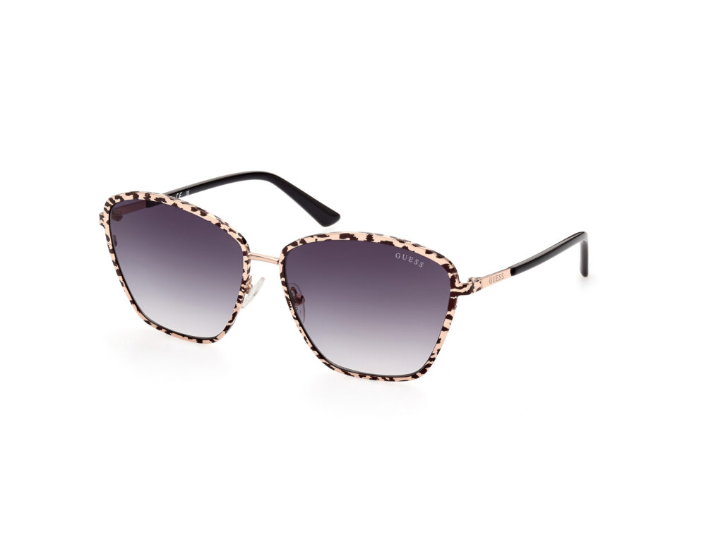 Occhiali da Sole Guess GU7848-28B oro rosé lucido / fumo grad