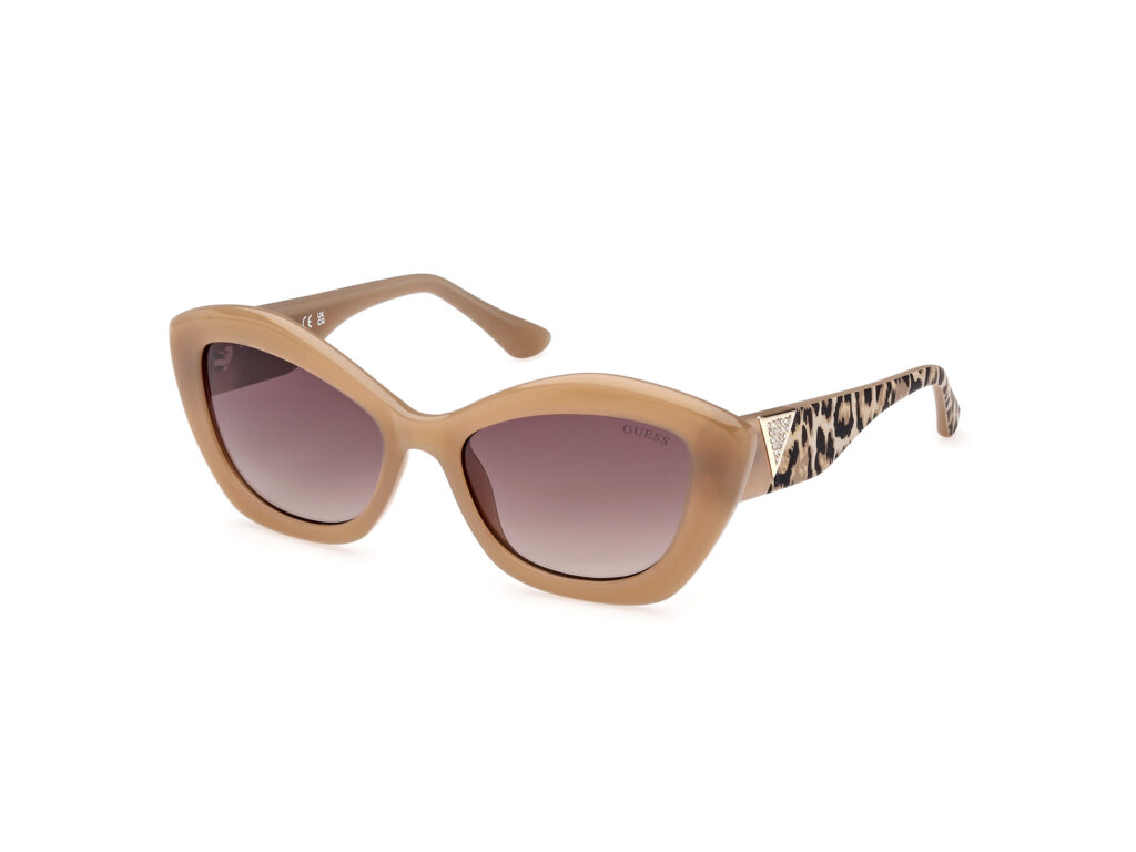 Occhiali da Sole Guess GU7868-57F beige luc / marrone grad