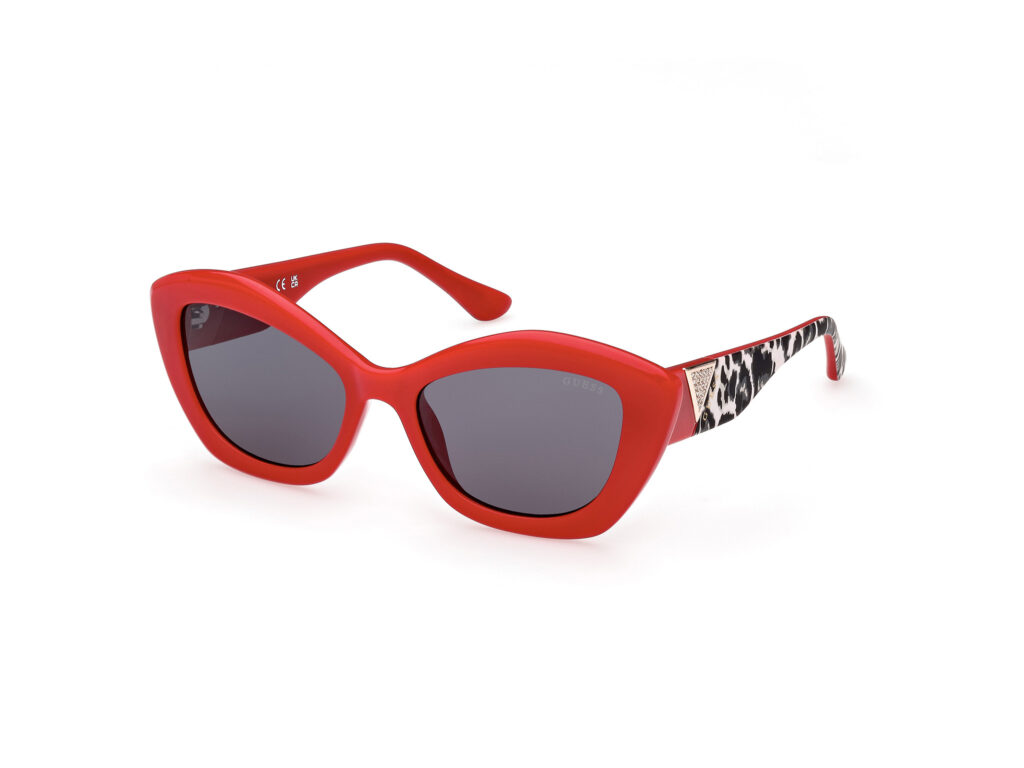 Occhiali da Sole Guess GU7868-66A rosso luc / fumo