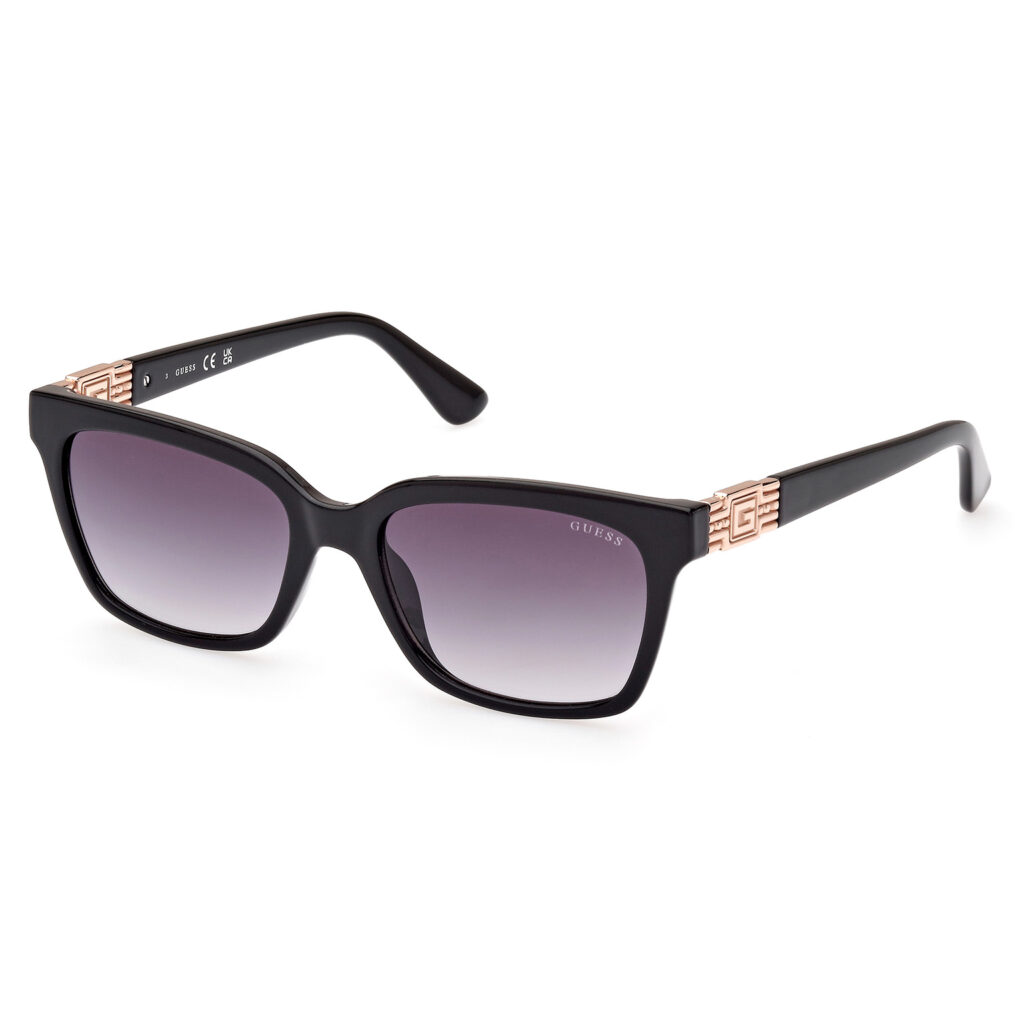 Occhiali da Sole Guess GU7869-01B nero lucido / fumo grad