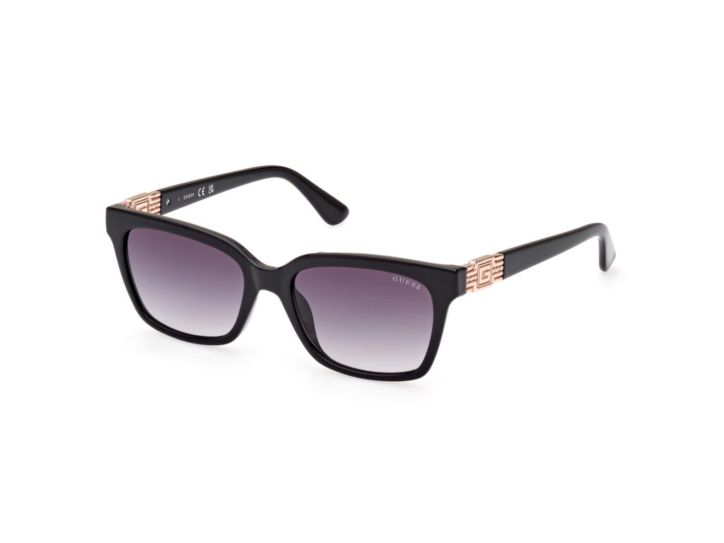 Occhiali da Sole Guess GU7869-01B nero lucido / fumo grad