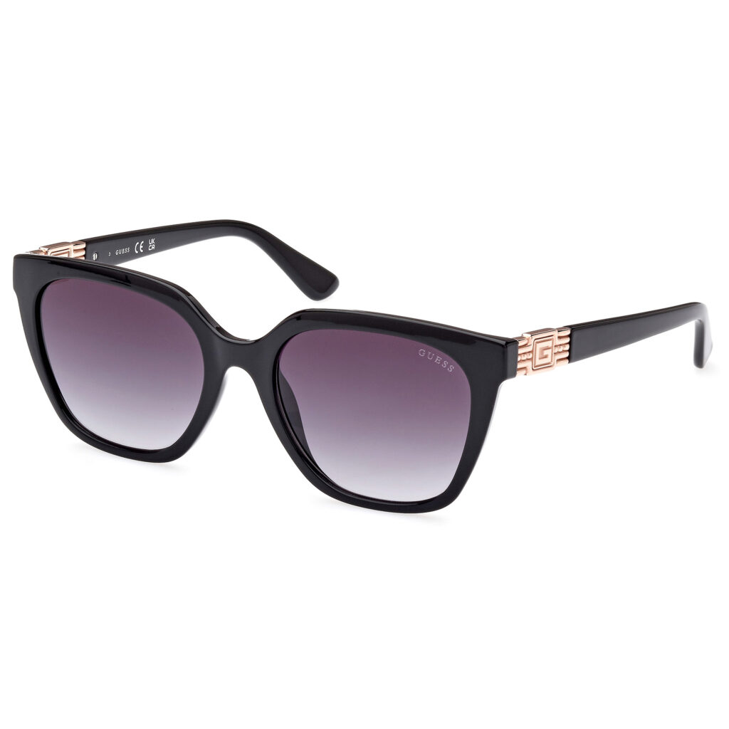 Occhiali da Sole Guess GU7870-01B nero lucido / fumo grad