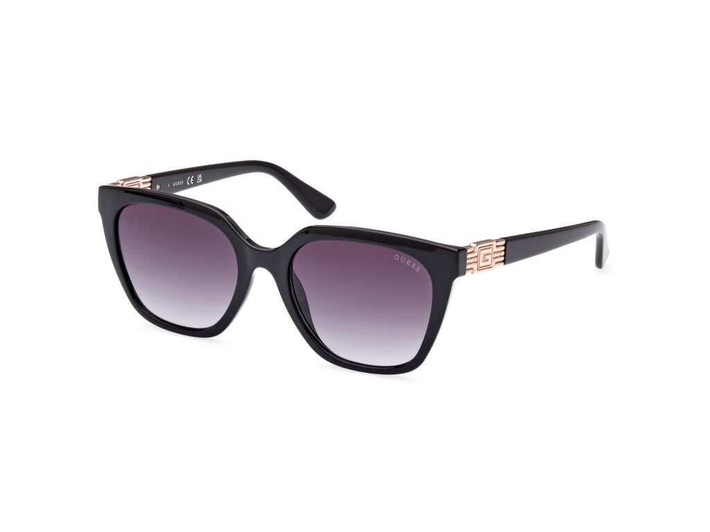 Occhiali da Sole Guess GU7870-01B nero lucido / fumo grad