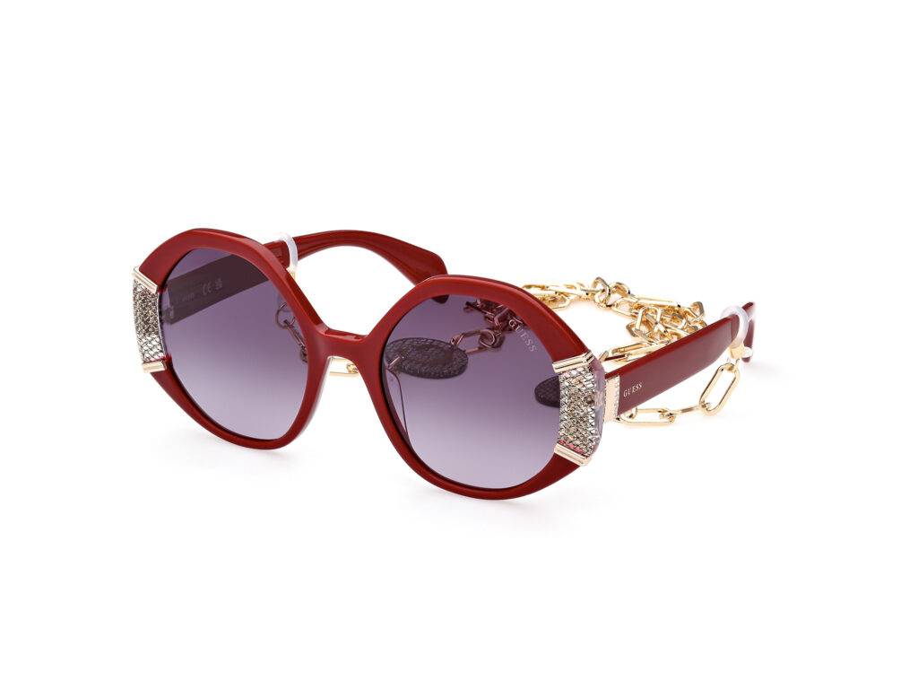 Occhiali da Sole Guess GU7874-69B bordeaux luc / fumo grad