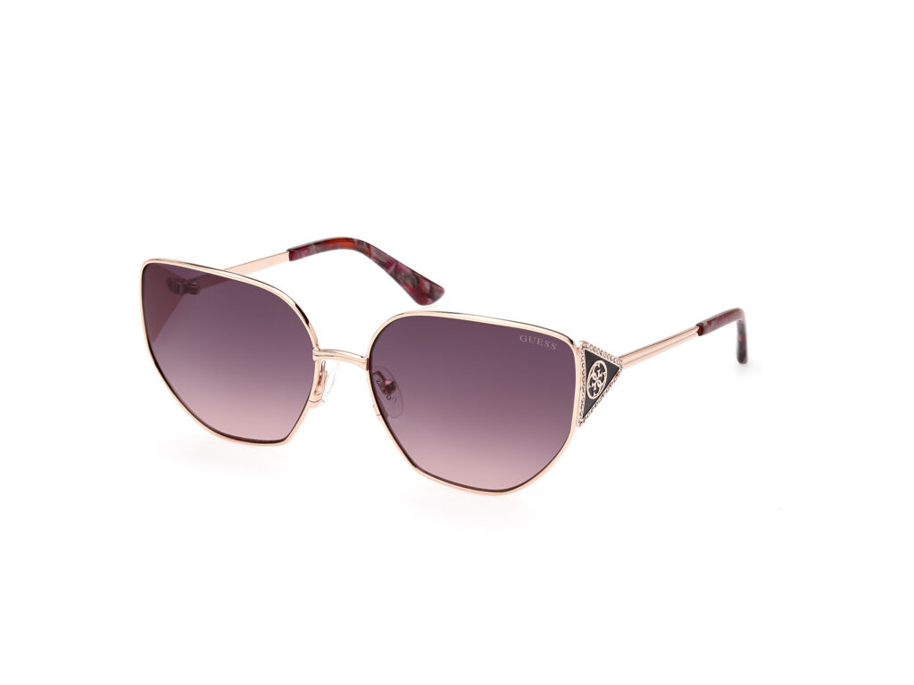 Occhiali da Sole Guess GU7875-28B oro rosé lucido / fumo grad