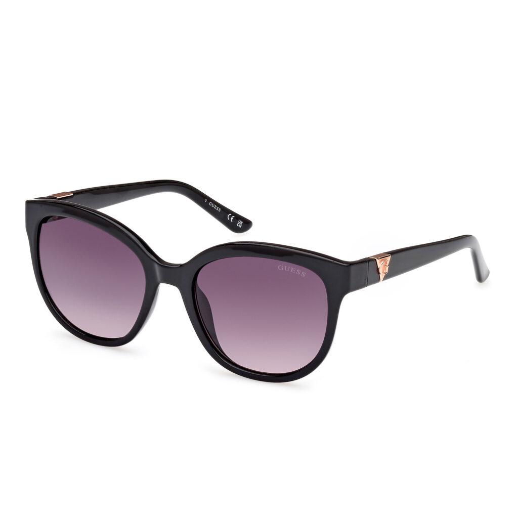 Occhiali da Sole Guess GU7877-01B nero lucido / fumo grad