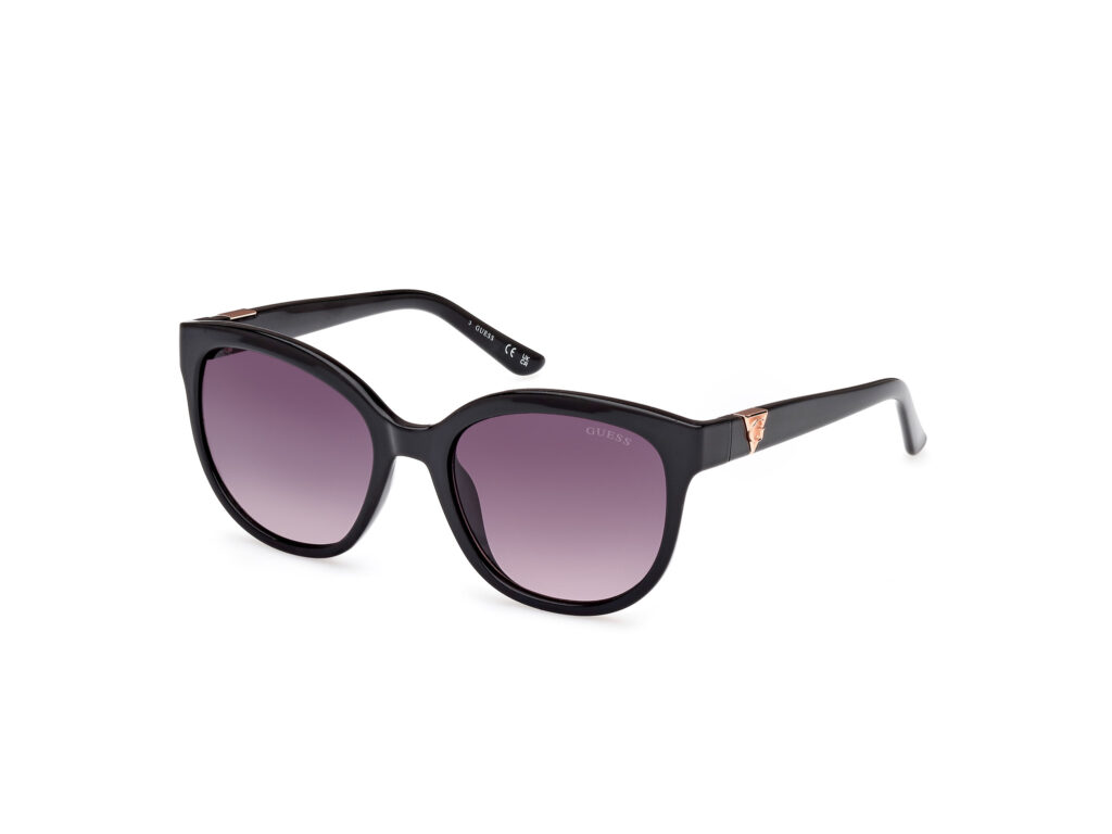 Occhiali da Sole Guess GU7877-01B nero lucido / fumo grad