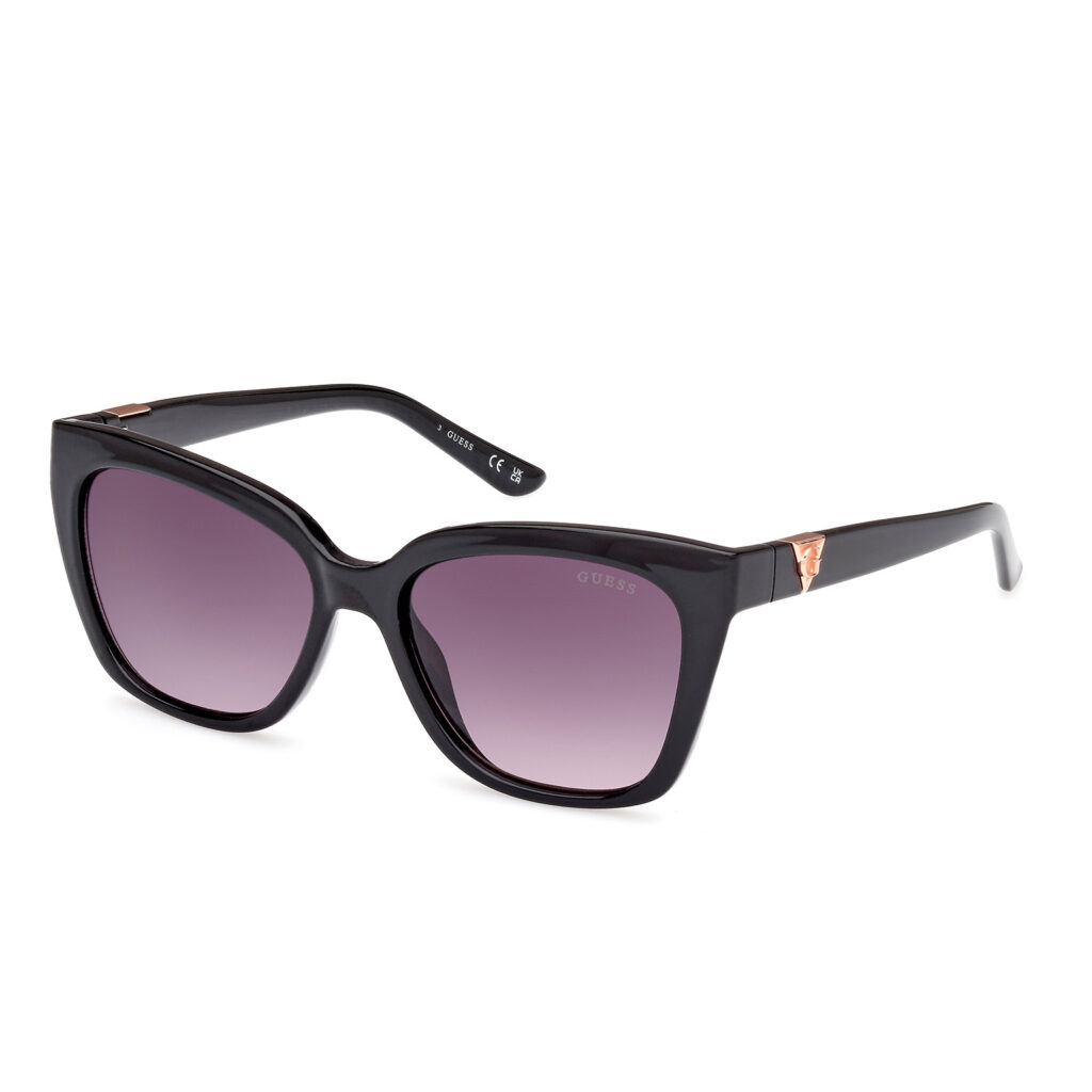 Occhiali da Sole Guess GU7878-01B nero lucido / fumo grad