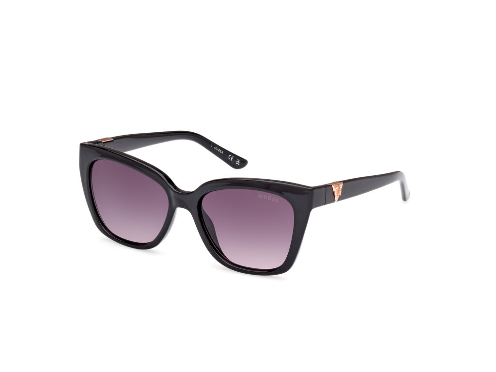 Occhiali da Sole Guess GU7878-01B nero lucido / fumo grad