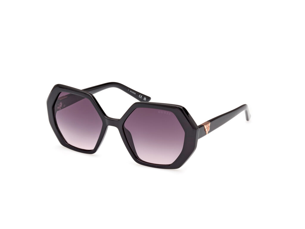 Occhiali da Sole Guess GU7879-01B nero lucido / fumo grad