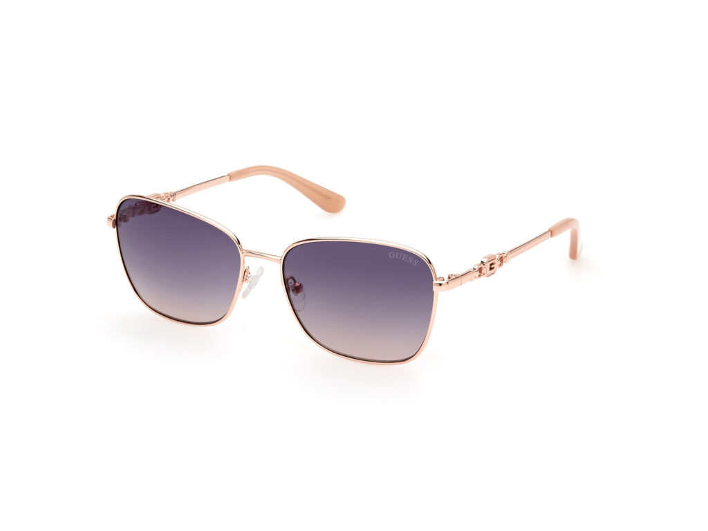 Occhiali da Sole Guess GU7884-28W oro rosé lucido / blu grad