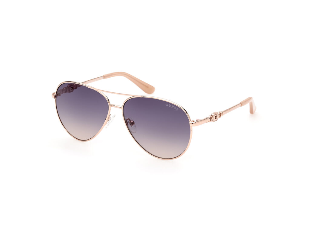 Occhiali da Sole Guess GU7885-H-28W oro rosé lucido / blu grad