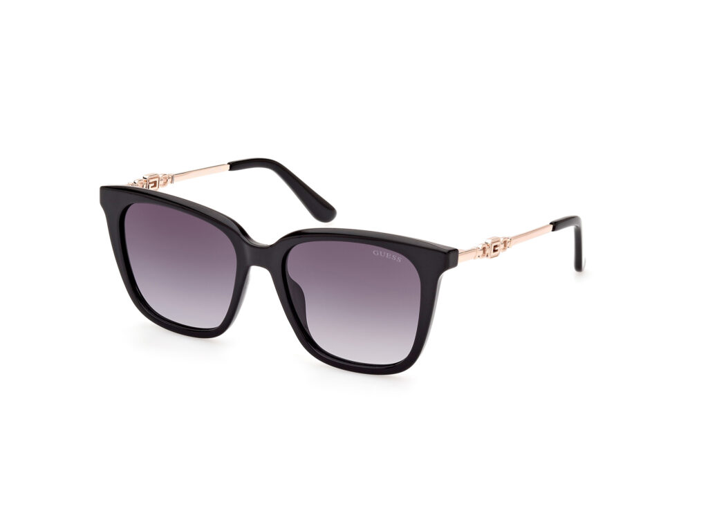 Occhiali da Sole Guess GU7886-01B nero lucido / fumo grad