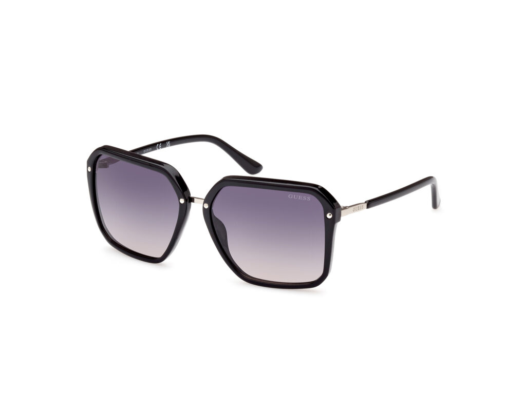 Occhiali da Sole Guess GU7888-01B nero lucido / fumo grad