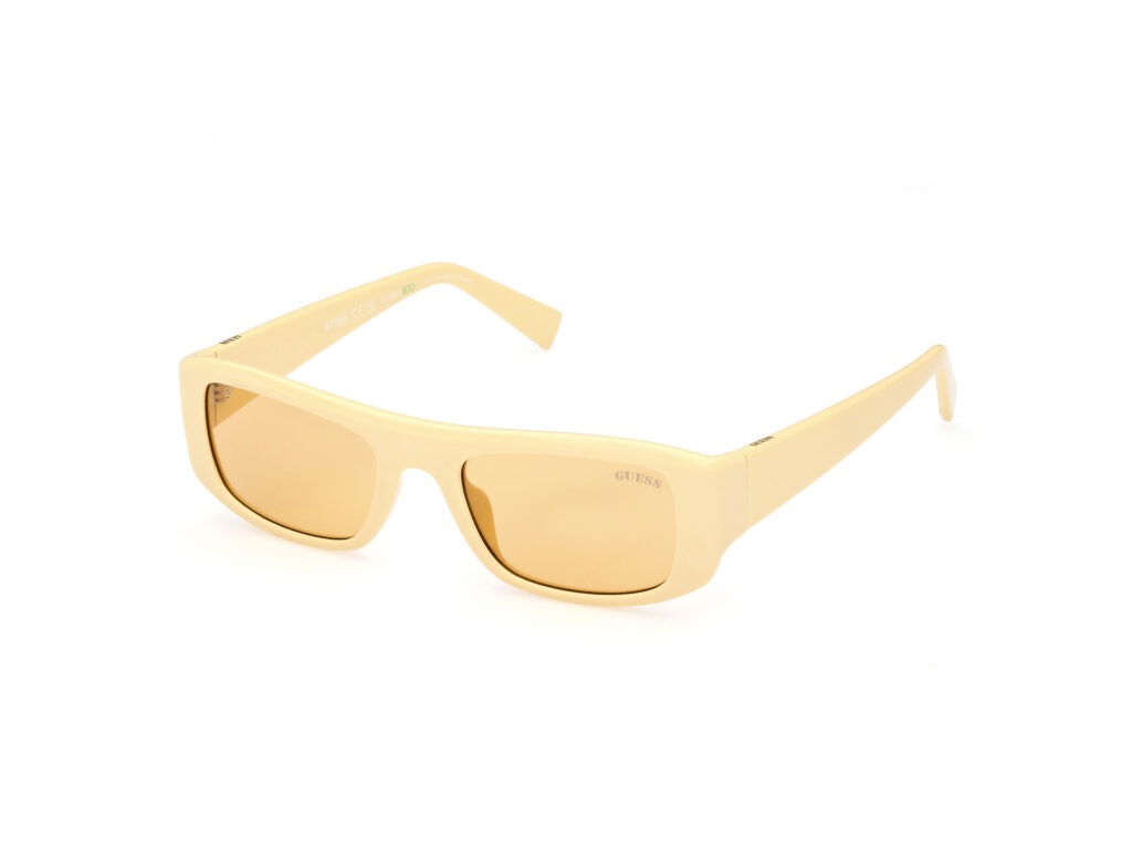 Occhiali da Sole Guess GU8278-39G giallo luc / marrone specchiato