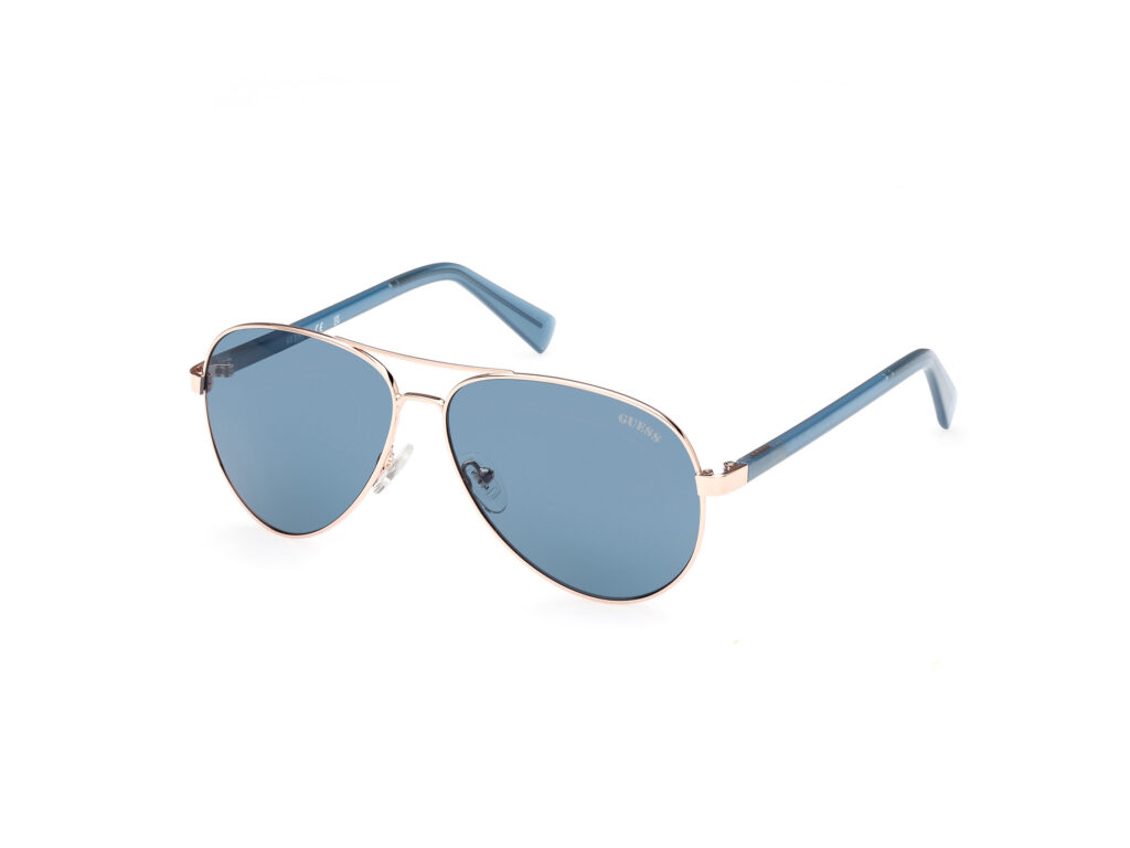 Occhiali da Sole Guess GU8279-28V oro rosé lucido / blu