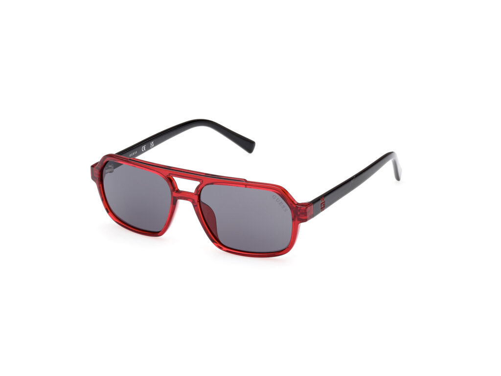 Occhiali da Sole Guess GU9237-66A rosso luc / fumo