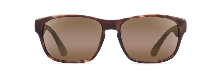 Occhiali da Sole polarizzati rettangolari MIXED PLATE Maui Jim H721-10MR Gomma tartaruga nera