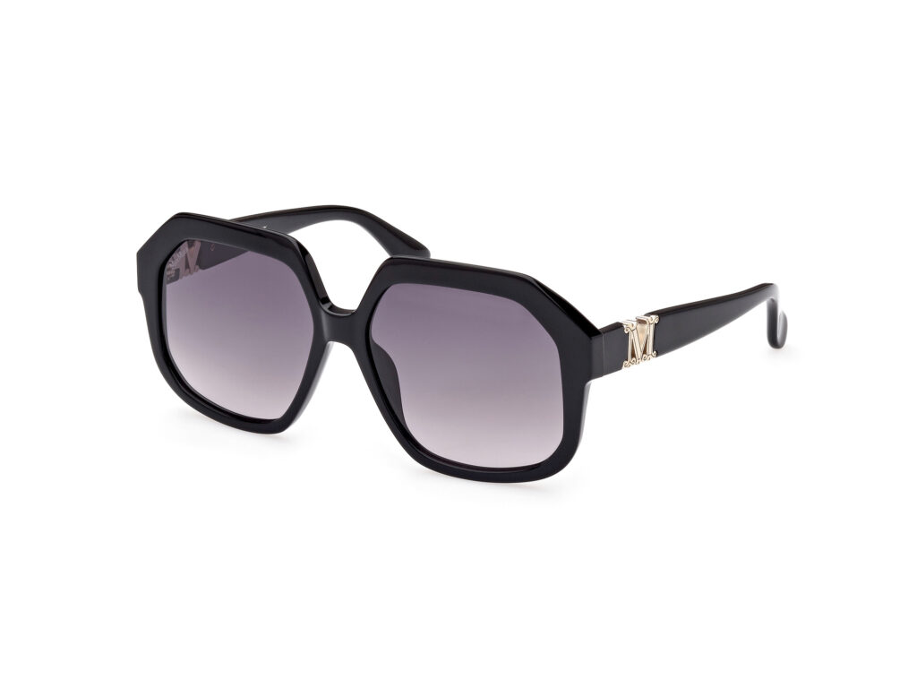 Occhiali da Sole MaxMara MM0056 EMME12-01B nero lucido / fumo grad