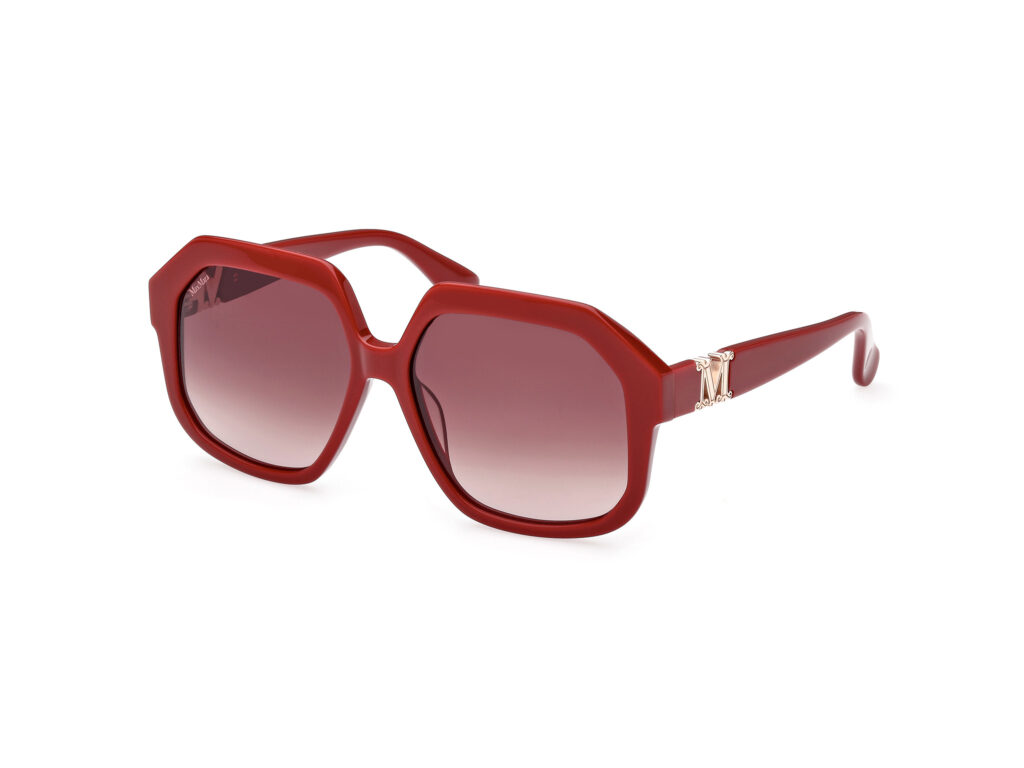 Occhiali da Sole MaxMara MM0056 EMME12-66F rosso luc / marrone grad