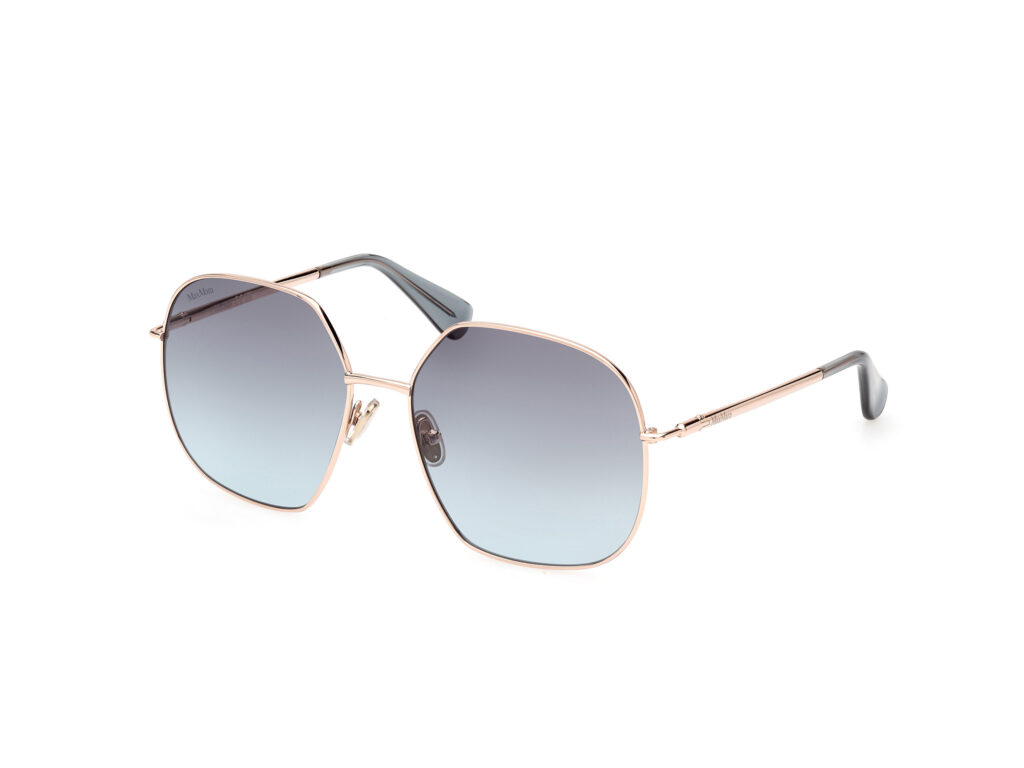 Occhiali da Sole MaxMara MM0061 DESIGN5-28W oro rosé lucido / blu grad