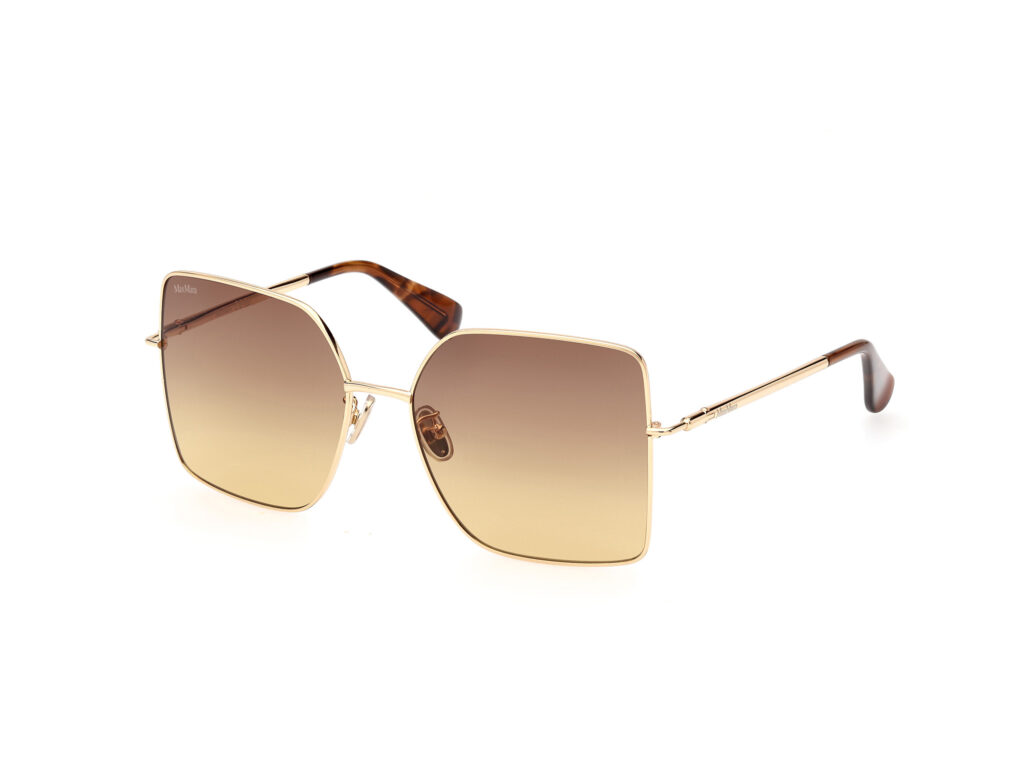 Occhiali da Sole MaxMara MM0062-H DESIGN6-30F oro carico lucido / marrone grad