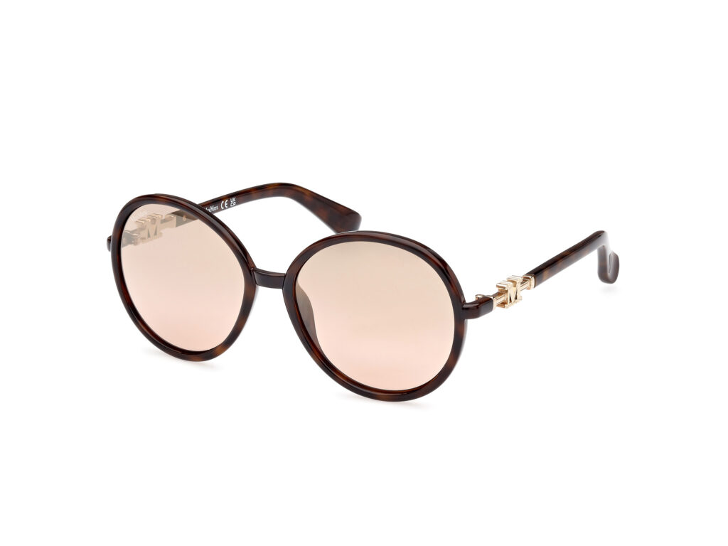 Occhiali da Sole MaxMara MM0065 EMME15-52G avana scura / marrone specchiato